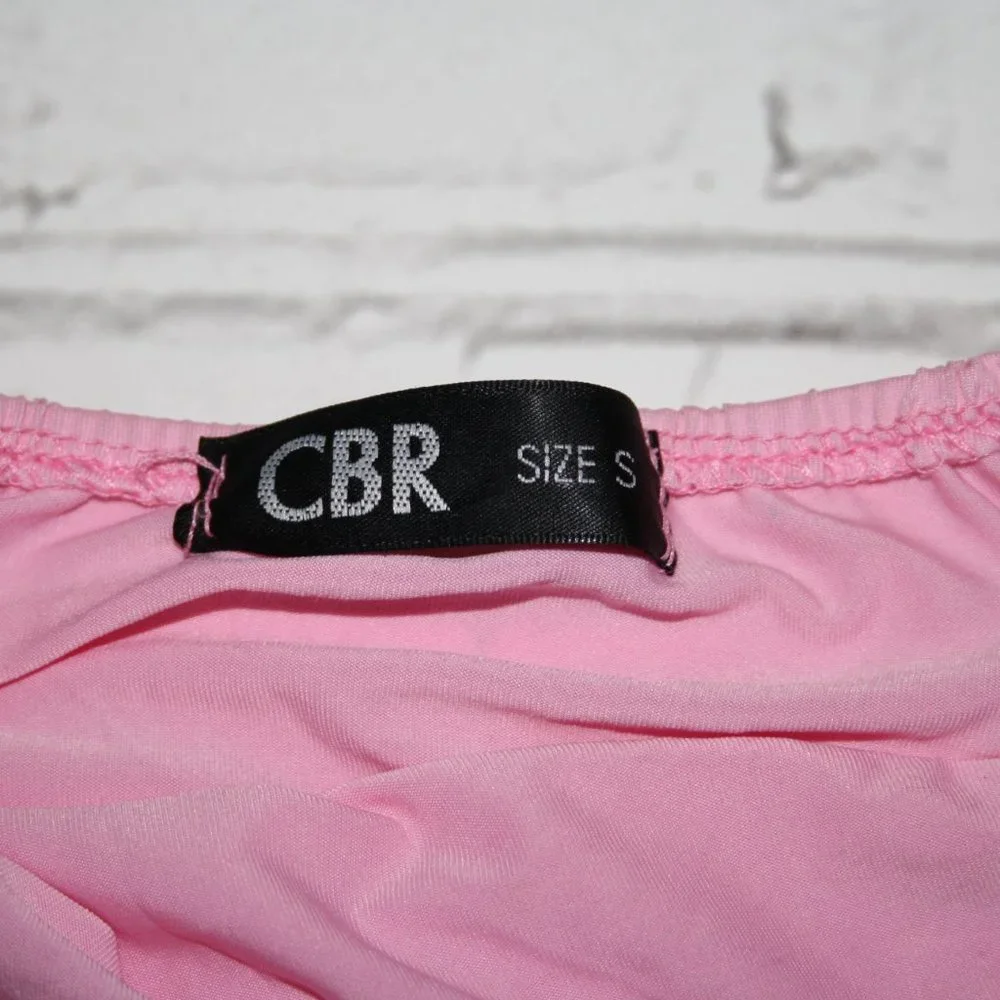 💗🖤 Pink & Black Lace Pajama Top · CBR · Size S 🖤💗